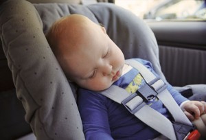 baby in carseat